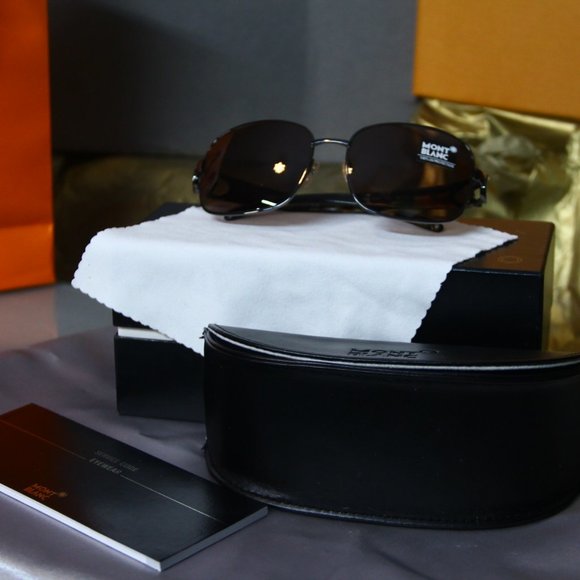 MontBlanc Sunglasses Women Brown Havana